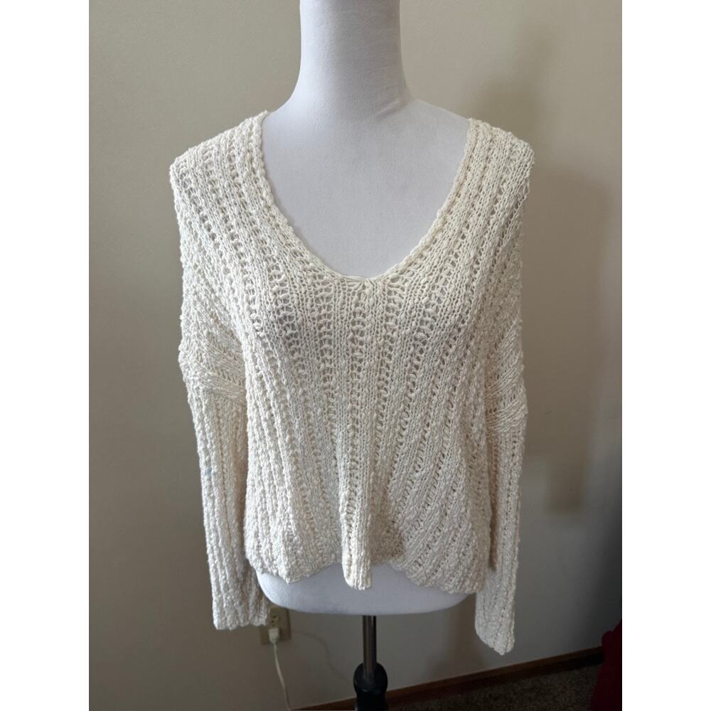 Altar'd State Cream Knit Sweater